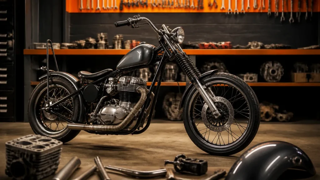 SR400チョッパーの作り方と総費用｜パーツ選びから車検対応まで完全解説のアイキャッチ画像