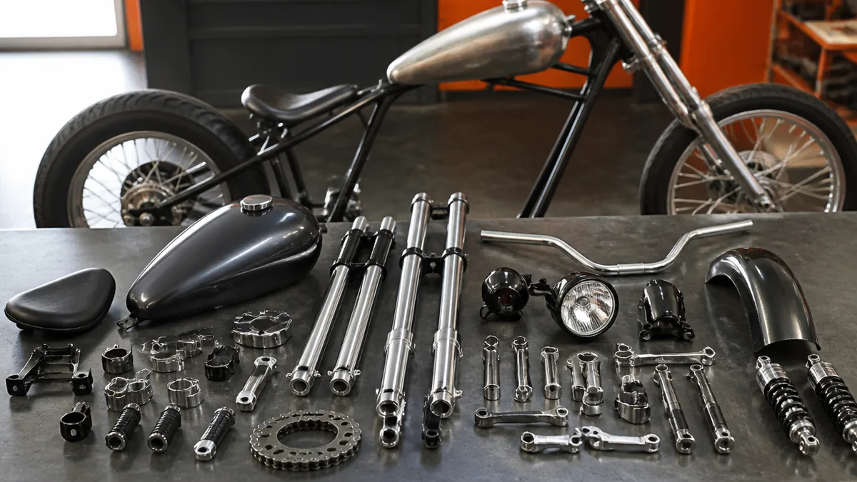 SR400チョッパーに必要なパーツ一覧と費用の目安の解説画像