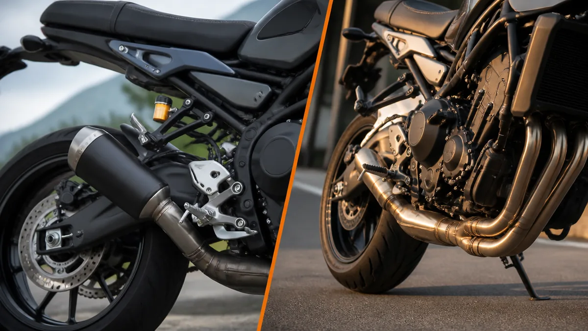 XSR900マフラーはスリップオンとフルエキどちらを選ぶべきかの解説画像