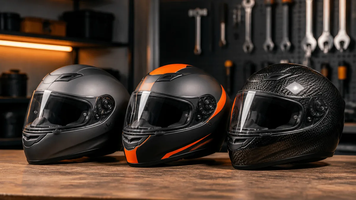 デイトナヘルメットのフルフェイス3モデルを比較の解説画像
