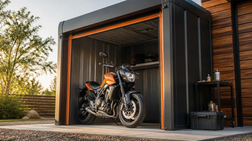 バイクガレージはデイトナが定番｜6万円台のテント式から本格モデルまで全シリーズ比較のアイキャッチ画像