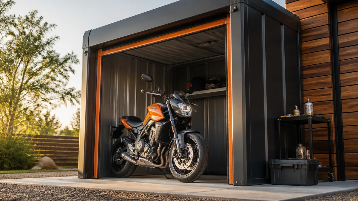 バイクガレージはデイトナが定番｜6万円台のテント式から本格モデルまで全シリーズ比較のアイキャッチ画像