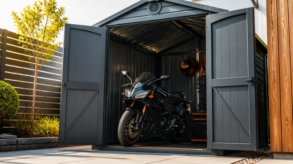 コストコガレージでバイクを保管する全手順｜5万円台から選べる4モデルの価格・サイズ比較のアイキャッチ画像