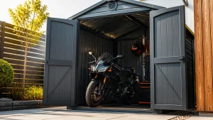 コストコガレージでバイクを保管する全手順｜5万円台から選べる4モデルの価格・サイズ比較のアイキャッチ画像