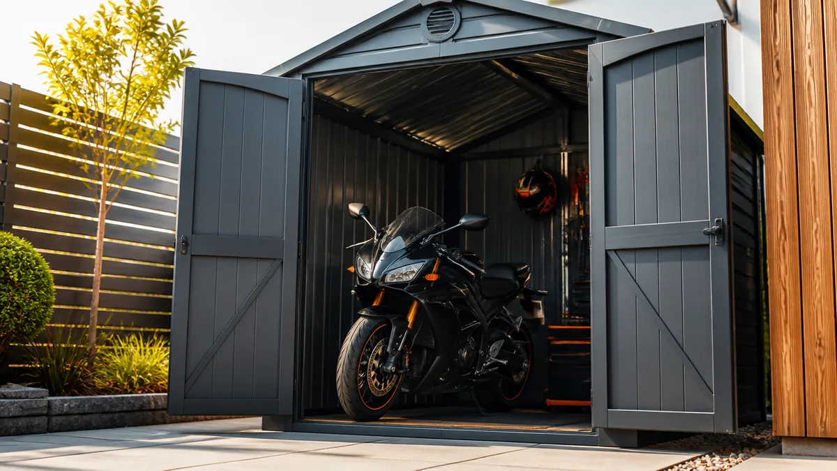 コストコガレージでバイクを保管する全手順｜5万円台から選べる4モデルの価格・サイズ比較のアイキャッチ画像