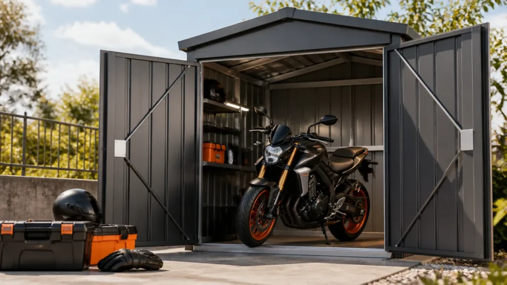 バイクガレージキット激安10選を価格順に比較｜7万円台から建てられるキットの選び方のアイキャッチ画像
