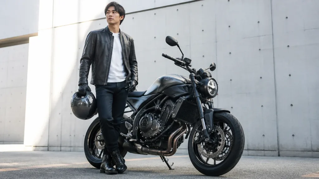 バイクのネイキッドに似合うファッション完全ガイド｜タイプ別コーデ術と季節別の選び方のアイキャッチ画像