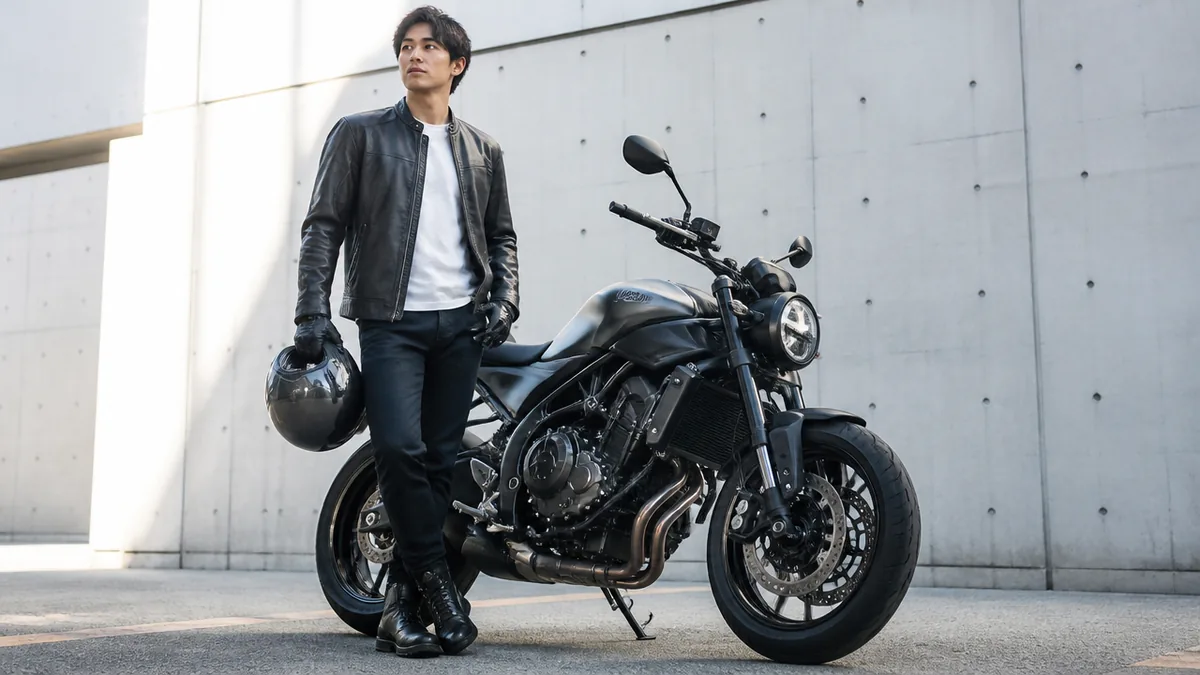 バイクのネイキッドに似合うファッション完全ガイド｜タイプ別コーデ術と季節別の選び方のアイキャッチ画像