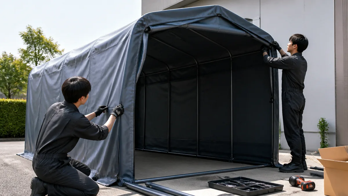 組み立ては2人で半日？設置の手順と必要な道具の解説画像