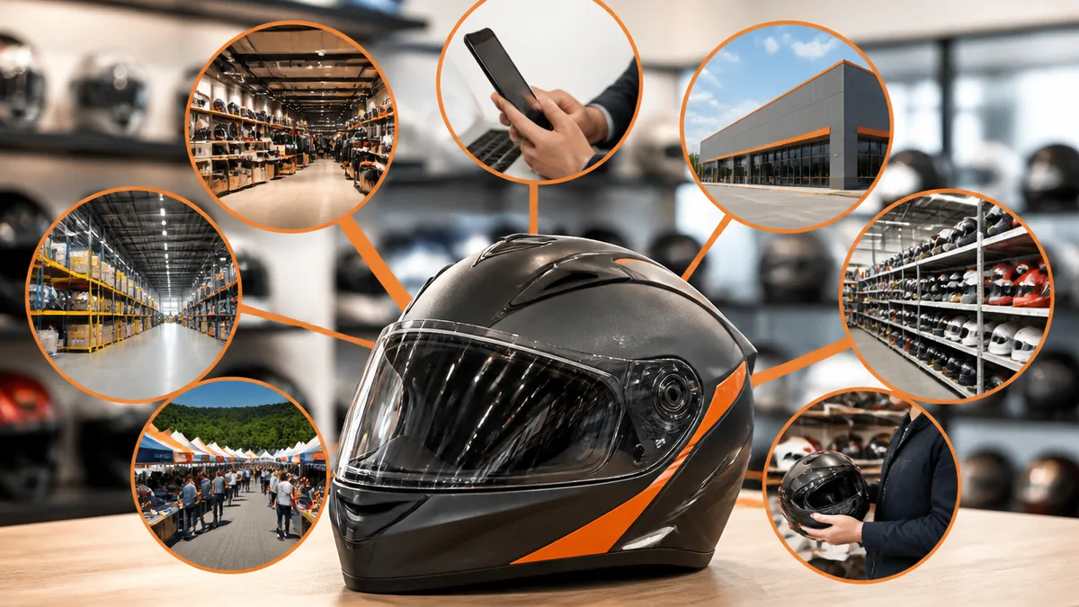 バイクヘルメットの購入場所は7パターン|特徴を一覧で比較の解説画像