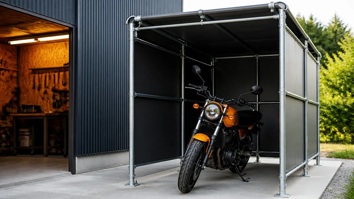 バイクガレージを自作すると費用はいくら?方法別の相場を比較の解説画像