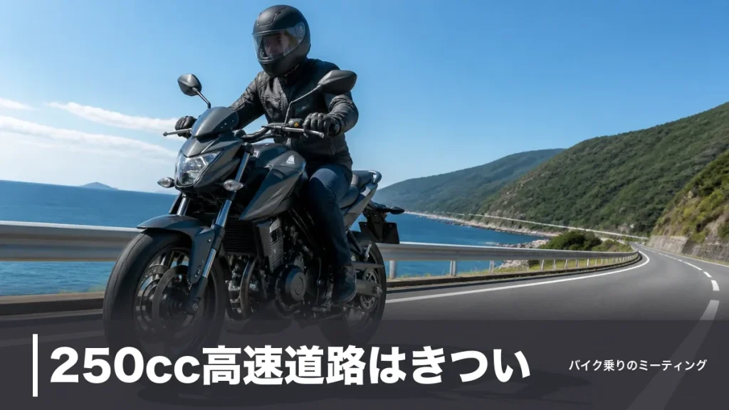 250cc高速道路はきつい？巡航100km/hの実力と楽に走れる7車種を本音で比較のアイキャッチ画像