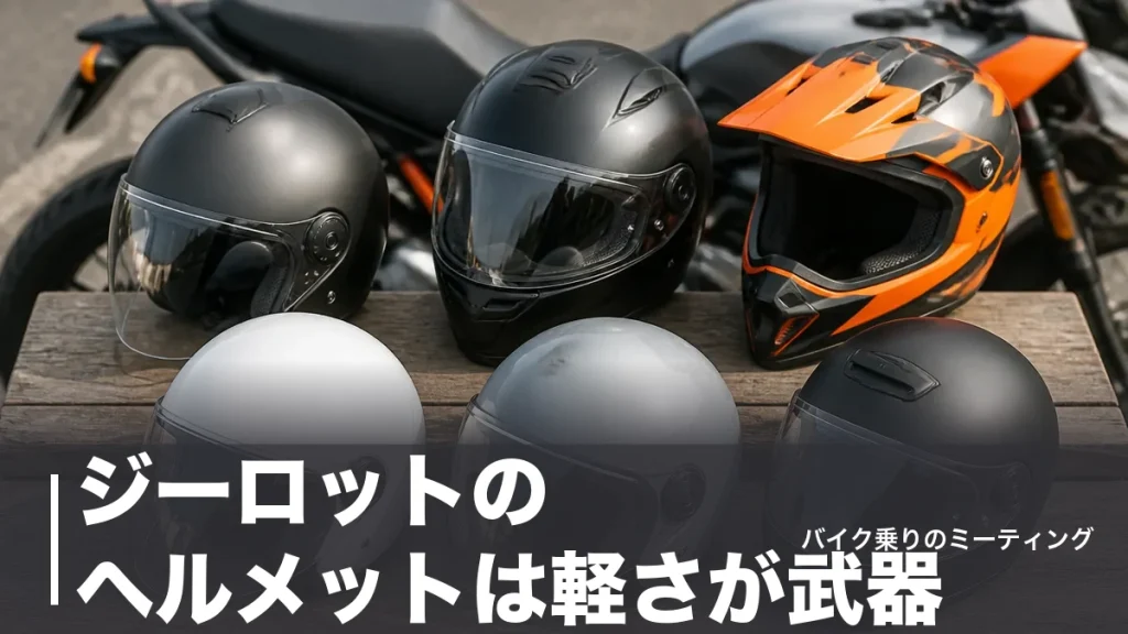 ジーロットのヘルメットは軽さが武器｜全6モデルを重量・価格で比較【800gジェットも】のアイキャッチ画像