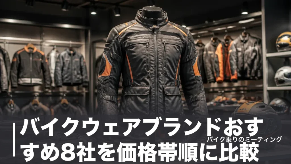 バイクウェアブランドおすすめ8社を価格帯順に比較｜国産定番から海外ハイエンドまでのアイキャッチ画像
