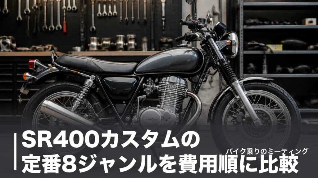 SR400カスタムの定番8ジャンルを費用順に比較｜車検に通る境界線と着手の順番のアイキャッチ画像