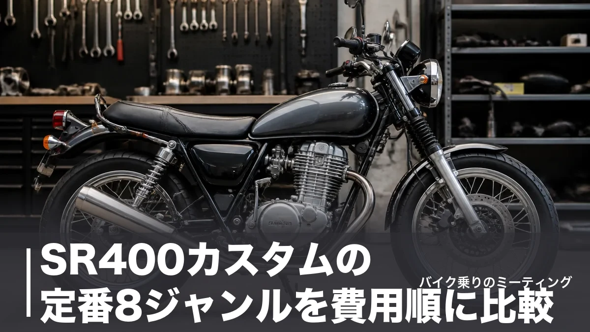 SR400カスタムの定番8ジャンルを費用順に比較|車検に通る境界線と着手の順番のアイキャッチ画像