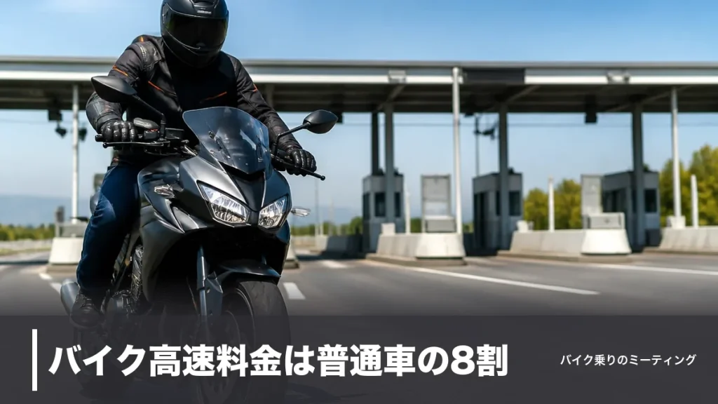 バイク高速料金は普通車の8割｜37.5％引く二輪車定率割引と定額プランの使い分けのアイキャッチ画像