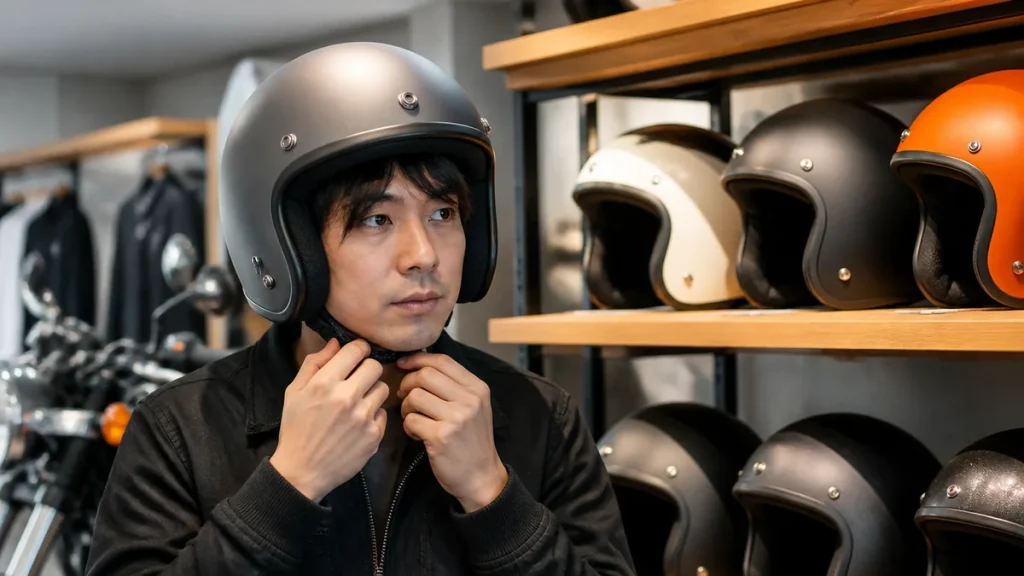 ジェットヘルメットが似合わない人の5つの特徴｜顔型別の似合わせ術と帽体選びで印象は変わるのアイキャッチ画像