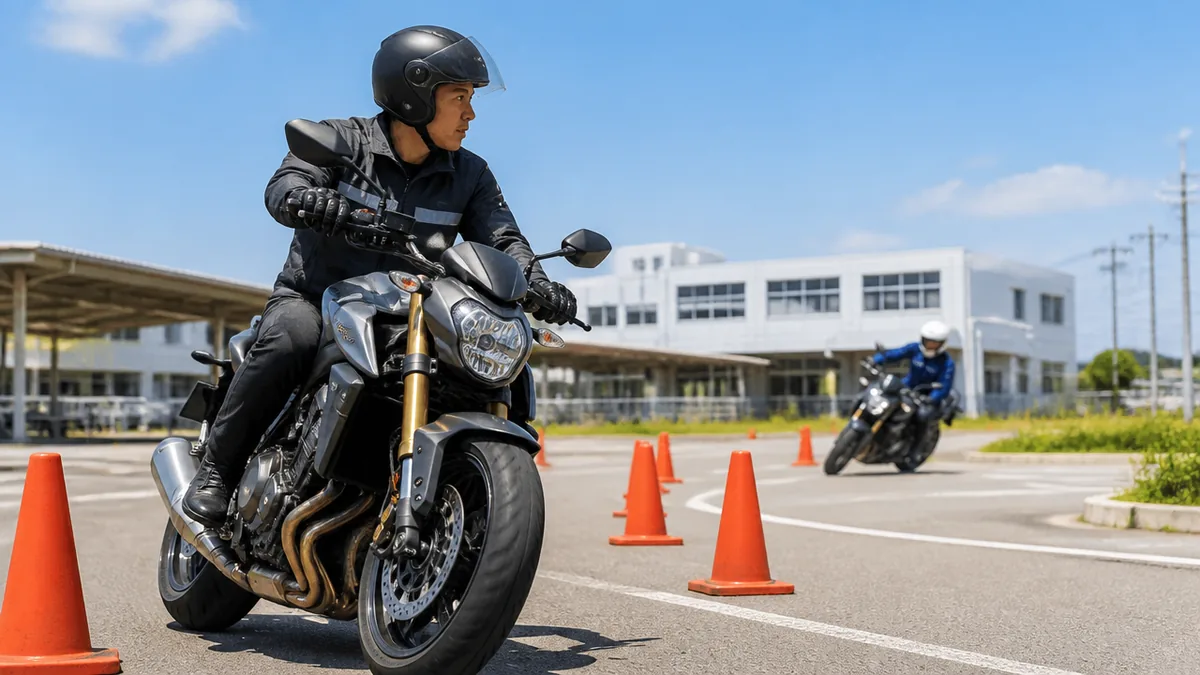 大型バイク免許を合宿で取るとは?通学とどう違うのかの解説画像