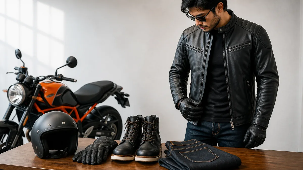 バイク服装かっこいいを支える定番アイテム4選と価格の解説画像