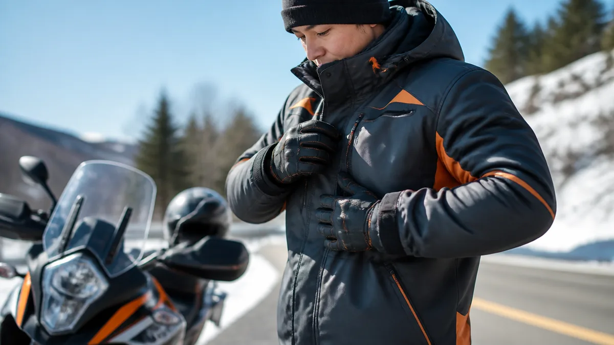 バイク冬アウター選びで凍えないための3つの条件の解説画像