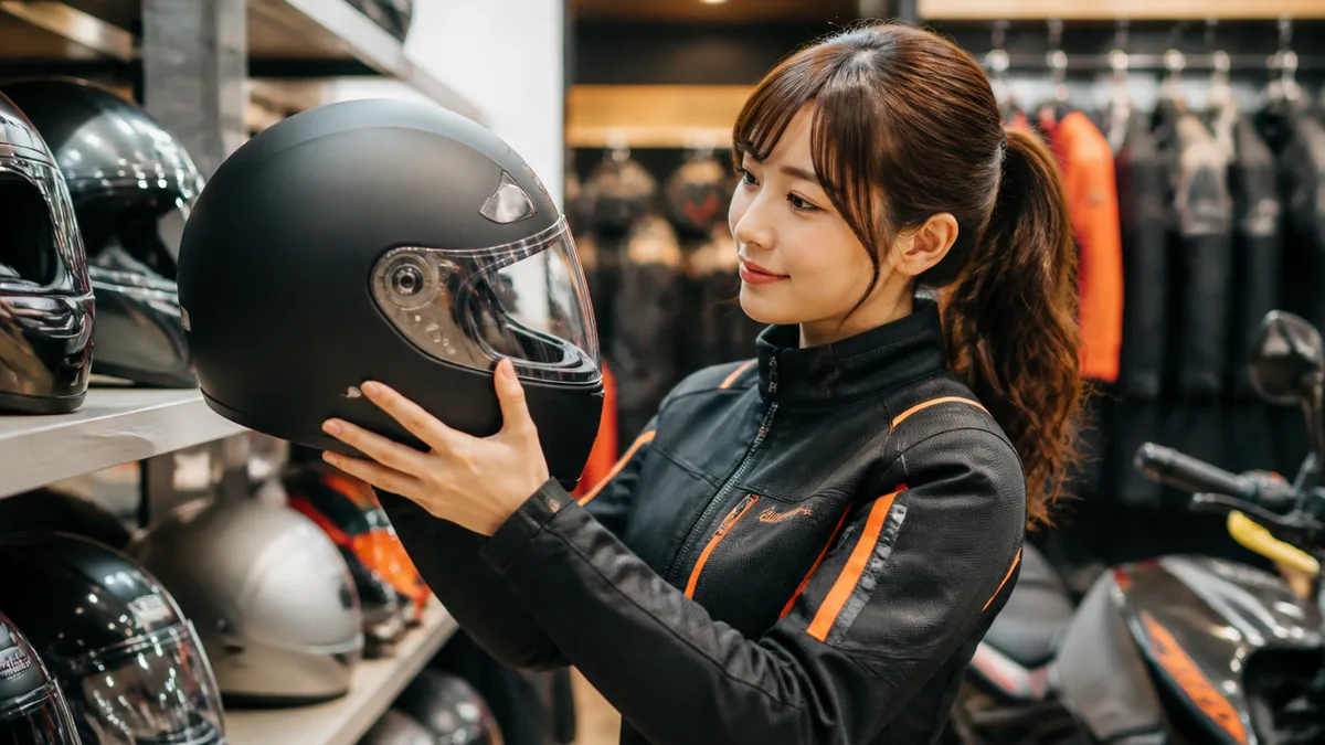 ヘルメット選びで小顔見えと安全を両立させるコツの解説画像