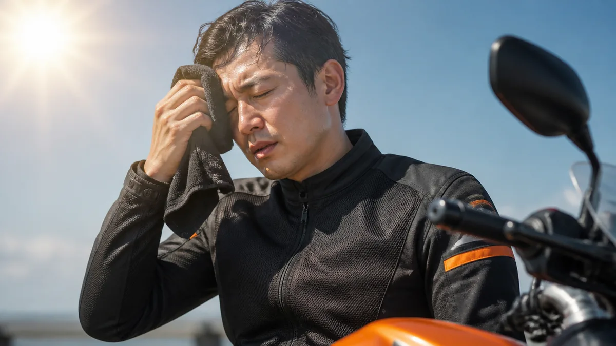 走行風があるのに暑い?夏のバイクが危険な本当の理由の解説画像