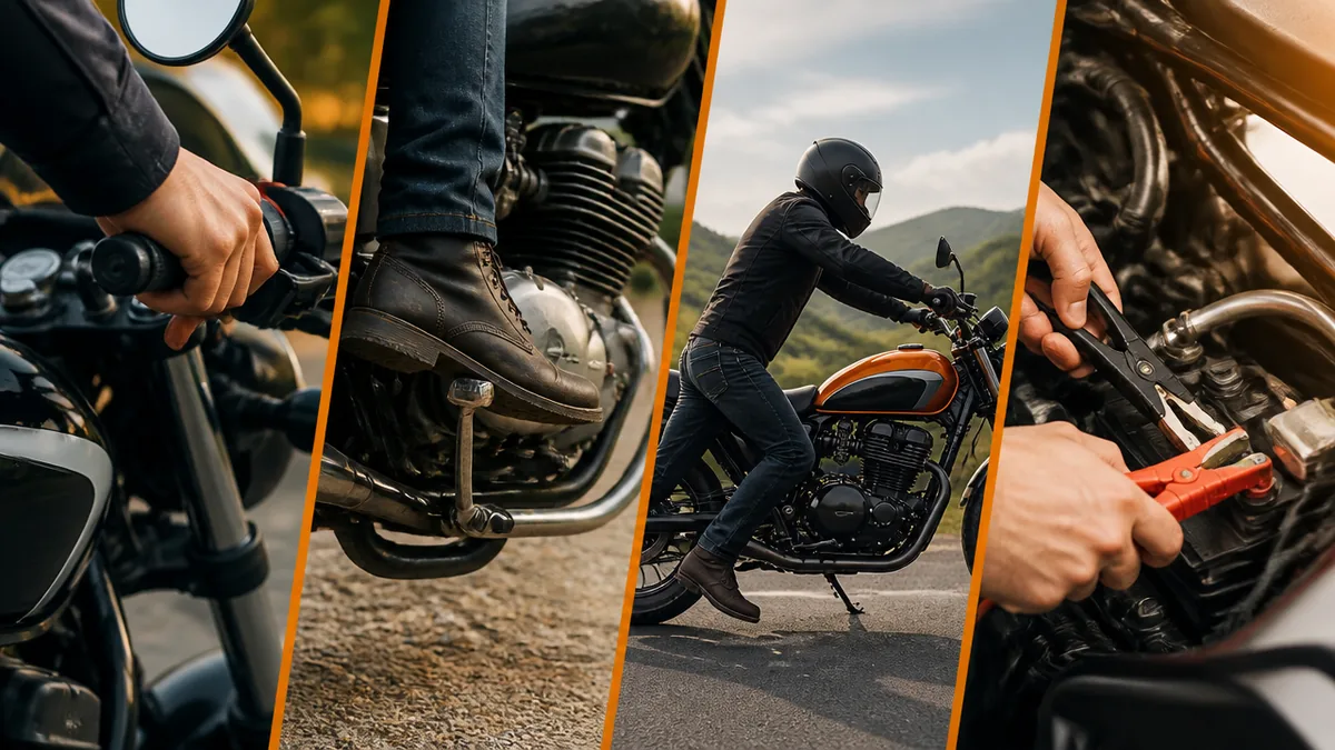 バイクのエンジンの掛け方は4方式|自分の愛車がどれかを3分で見分けるの解説画像