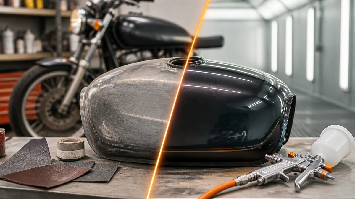 バイクのタンク塗装はDIYと業者どっちが正解？費用と時間で判断するの解説画像