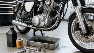 SR400オイル交換は2.0Lが正解｜ドレン2箇所の手順と工賃1,100円の使い分けのアイキャッチ画像