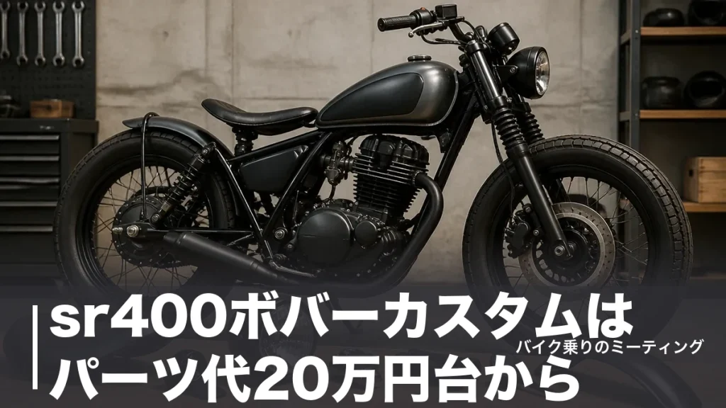 sr400ボバーカスタムはパーツ代20万円台から｜7パーツを公式価格と取り付け難易度で比較のアイキャッチ画像
