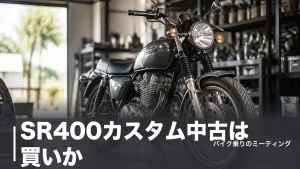 SR400カスタム中古は買いか？型式別相場40万〜100万円超と失敗しない見極め方のアイキャッチ画像