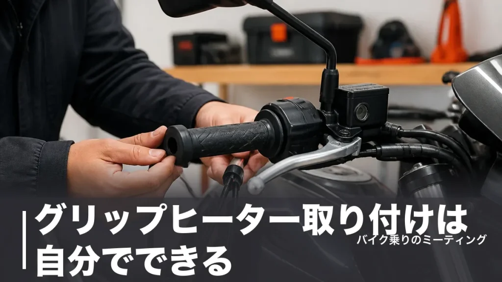 グリップヒーター取り付けは自分でできる？工賃6,050円と7ステップの手順を徹底解説のアイキャッチ画像