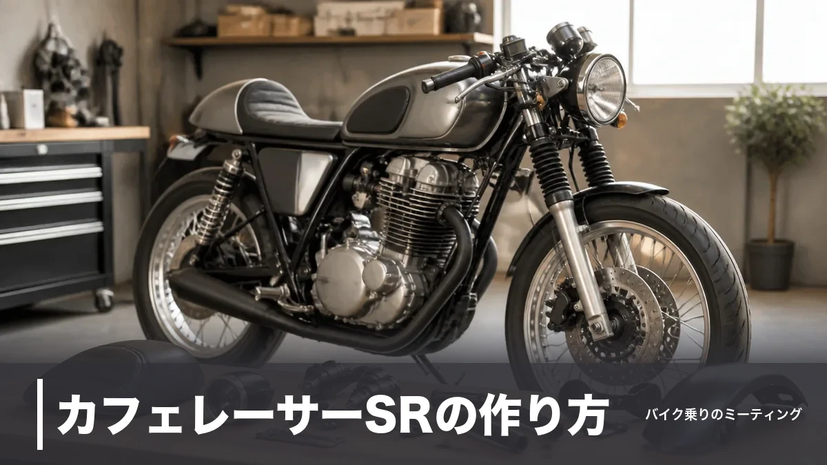カフェレーサーSRの作り方|定番7パーツを費用順に比較して11万円台から始める全手順のアイキャッチ画像