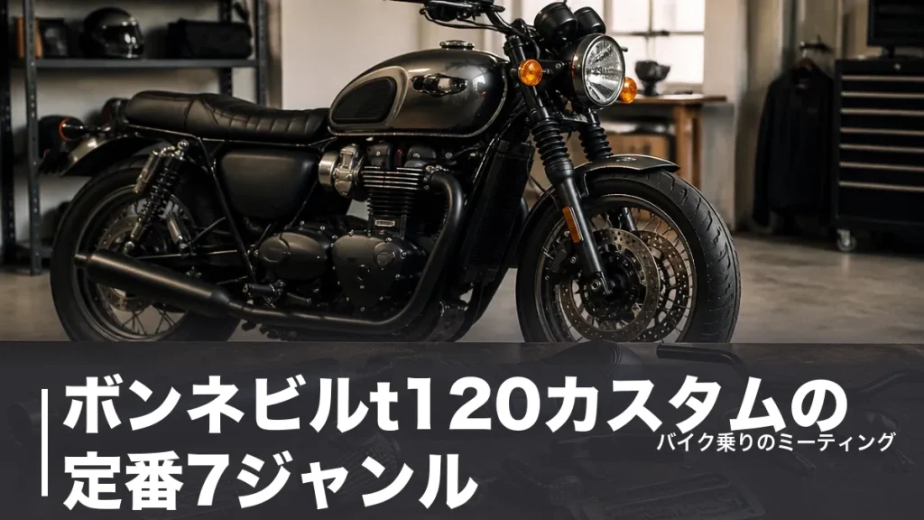 ボンネビルt120カスタムの定番7ジャンル｜1.4万円から始める費用と車検に通る境界線のアイキャッチ画像