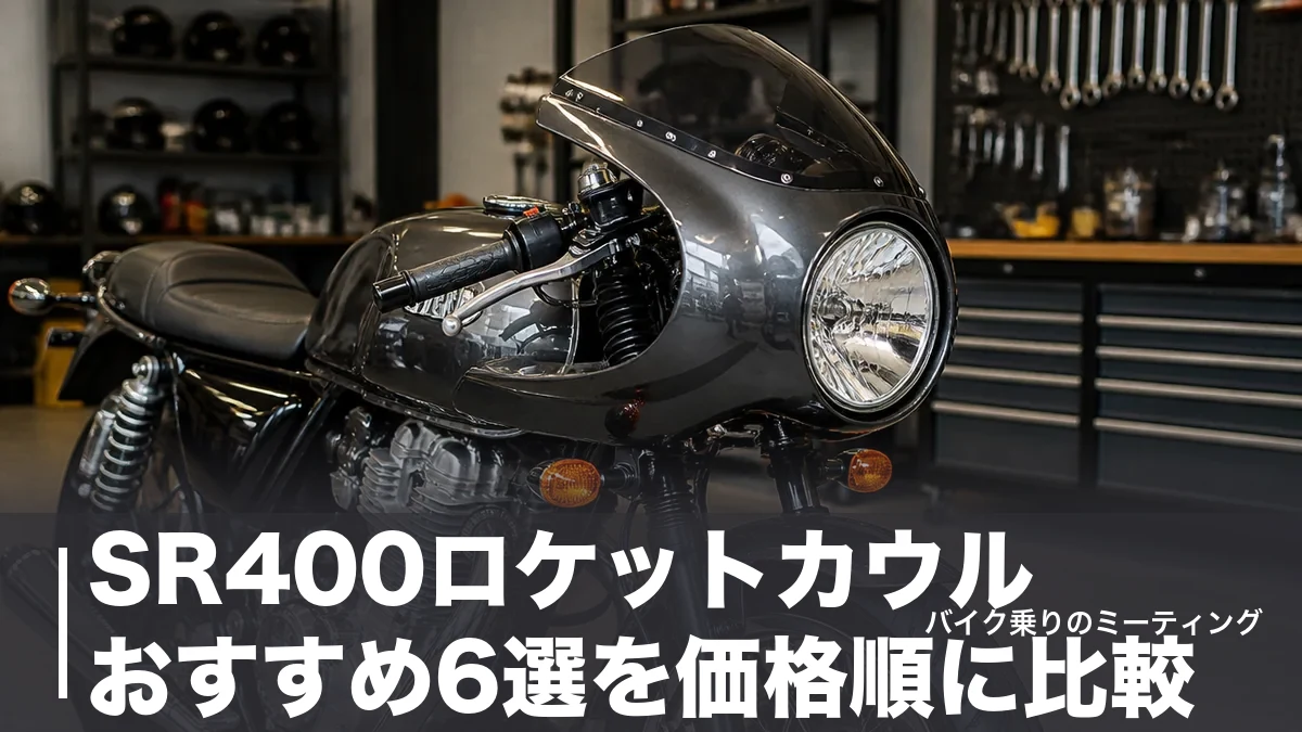 SR400ロケットカウルおすすめ6選を価格順に比較|車検の境界線と取り付け工賃も解説のアイキャッチ画像