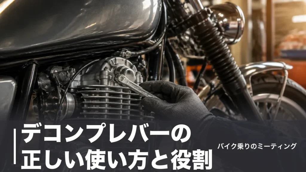 デコンプレバーの正しい使い方と役割｜SR400のキック始動が決まる操作手順とカスタム6選のアイキャッチ画像