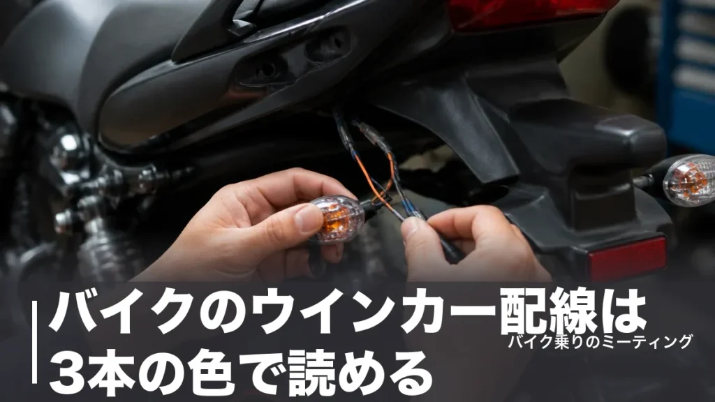 バイクのウインカー配線は3本の色で読める｜メーカー別の色分けとLED化の手順を解説のアイキャッチ画像