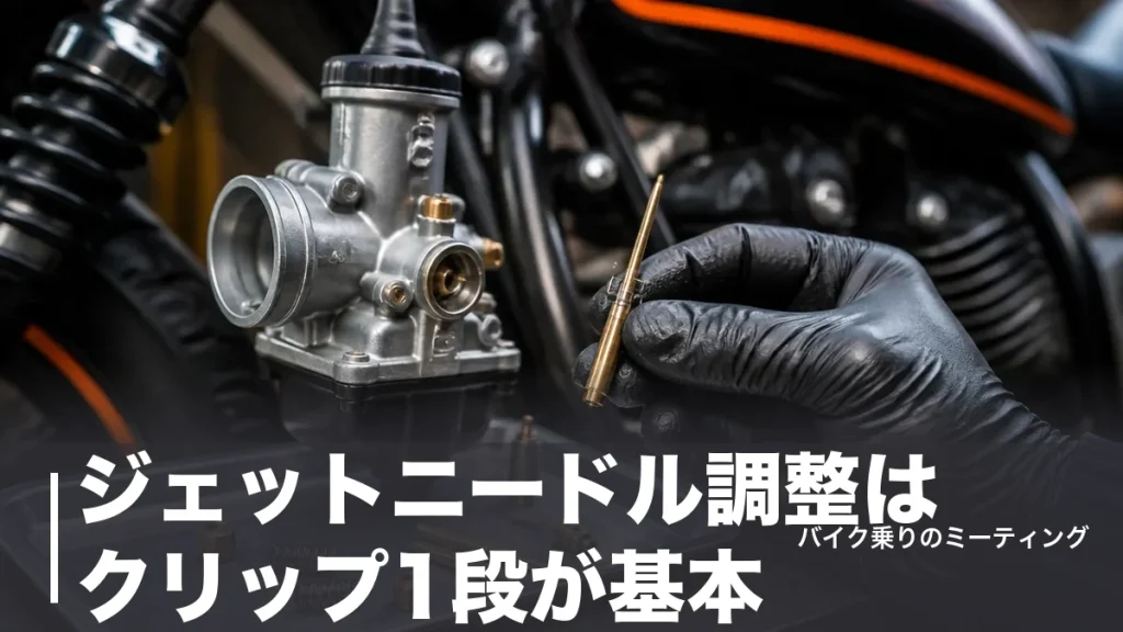 ジェットニードル調整はクリップ1段が基本｜段数の決め方と失敗しない手順を徹底解説のアイキャッチ画像