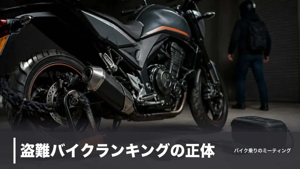 盗難バイクランキングの正体｜警察庁データ14,552件から読む狙われる4条件のアイキャッチ画像