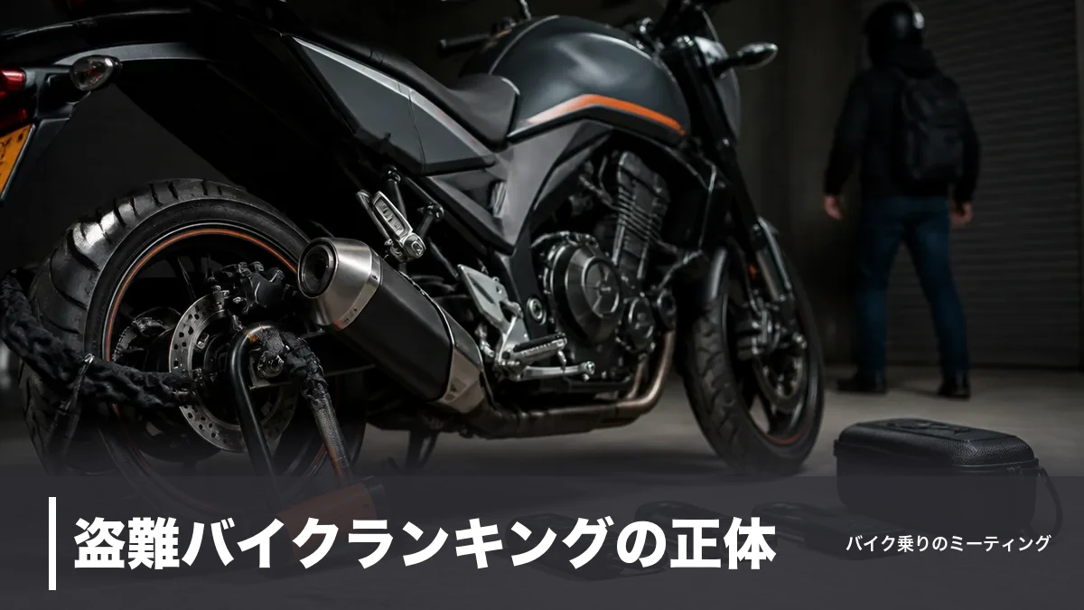 盗難バイクランキングの正体｜警察庁データ14,552件から読む狙われる4条件のアイキャッチ画像