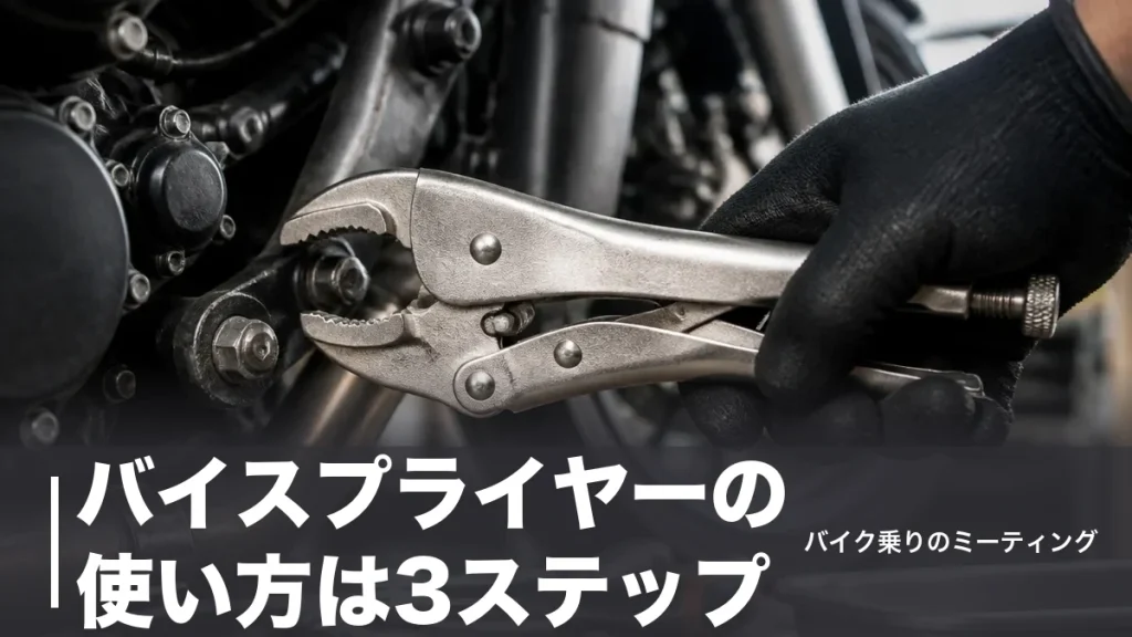バイスプライヤーの使い方は3ステップ｜なめたボルトの外し方とおすすめ7本を価格比較のアイキャッチ画像