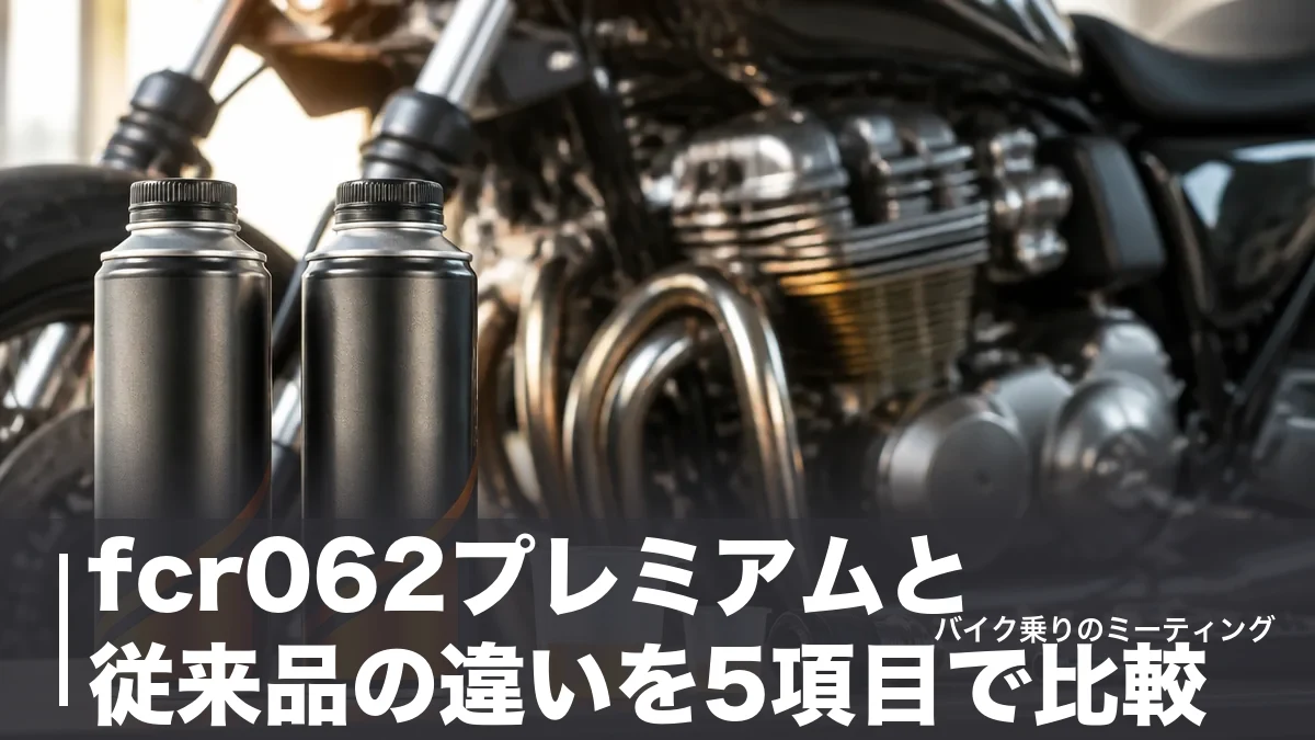 fcr062プレミアムと従来品の違いを5項目で比較|バイクに入れるならどっち?のアイキャッチ画像