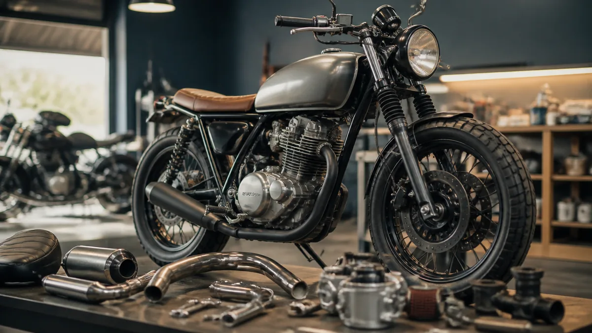 SR400カスタムショップに頼むと何が変わる？街のバイク屋との3つの違いの解説画像