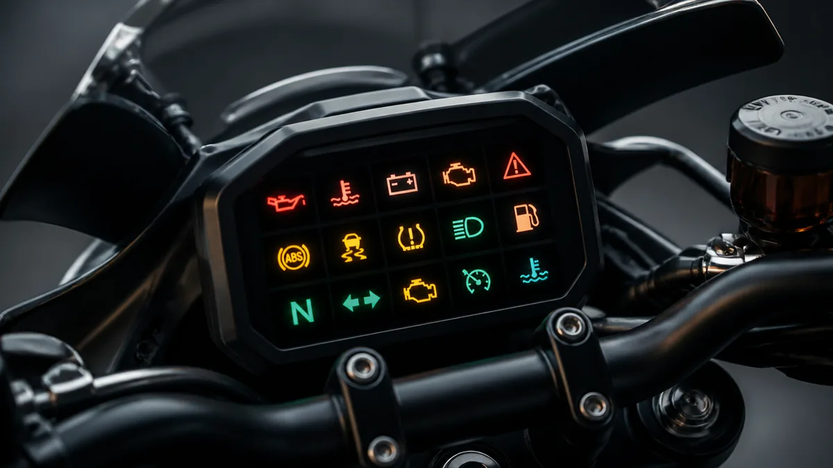 バイクの警告灯一覧14種|色を見れば「今すぐ止まる」か「後でいい」かが分かるの解説画像