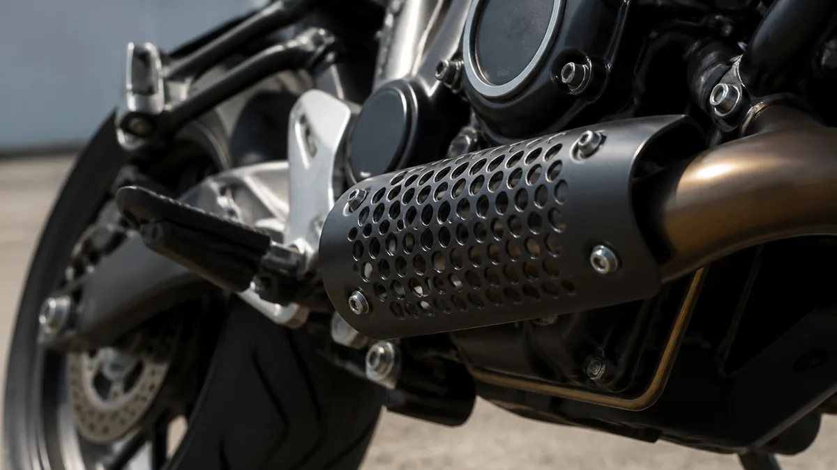 バイクヒートガードの役割は3つ｜やけど・ウェアの焦げ・タンデムのトラブルを止めるの解説画像