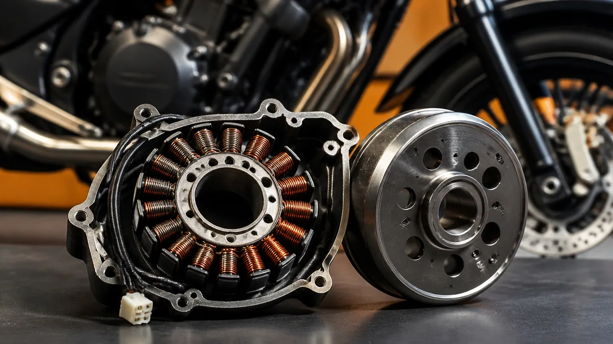 バイクのジェネレーターとは?走りながら電気を作っている装置の解説画像