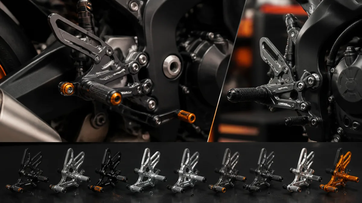 cbr250rr バックステップの上位2製品と、全8製品スペック一覧の解説画像