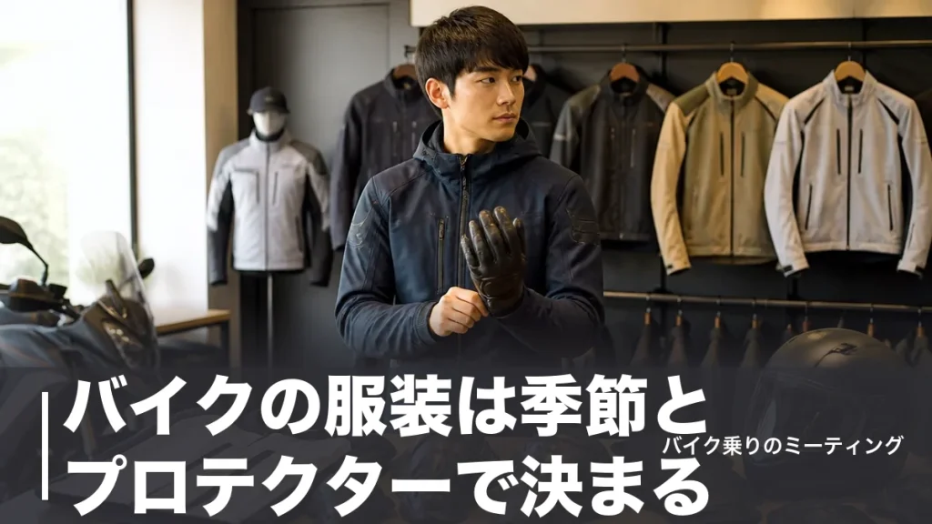 バイクの服装は季節とプロテクターで決まる｜警視庁データで見る正解と予算別の揃え方のアイキャッチ画像