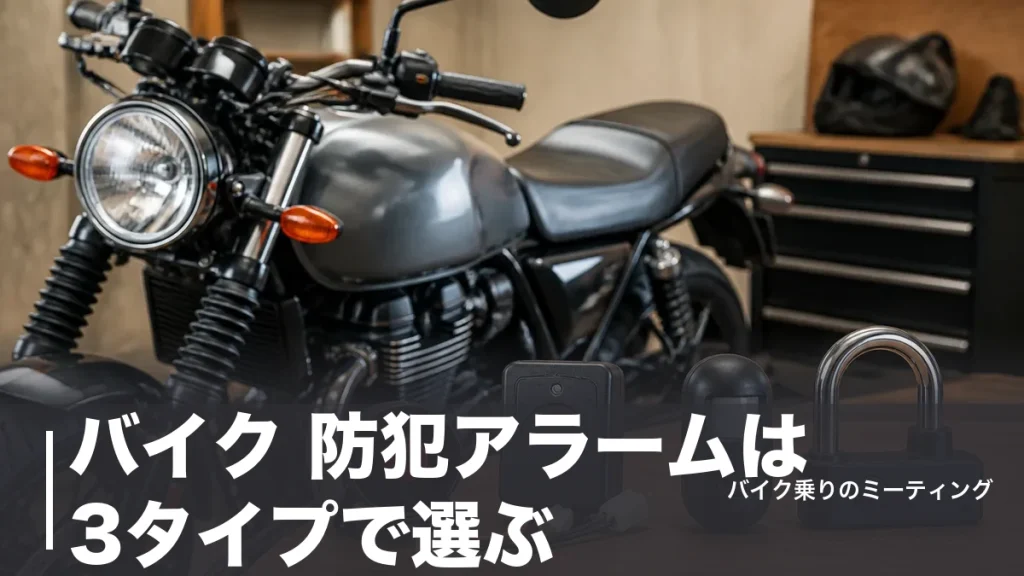 バイク 防犯アラームは3タイプで選ぶ｜3,520円から比べた6製品と誤作動を防ぐ設定のコツのアイキャッチ画像